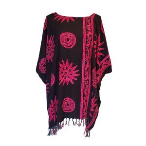 Vintage Surface Black & Pink Swim Cover One Size